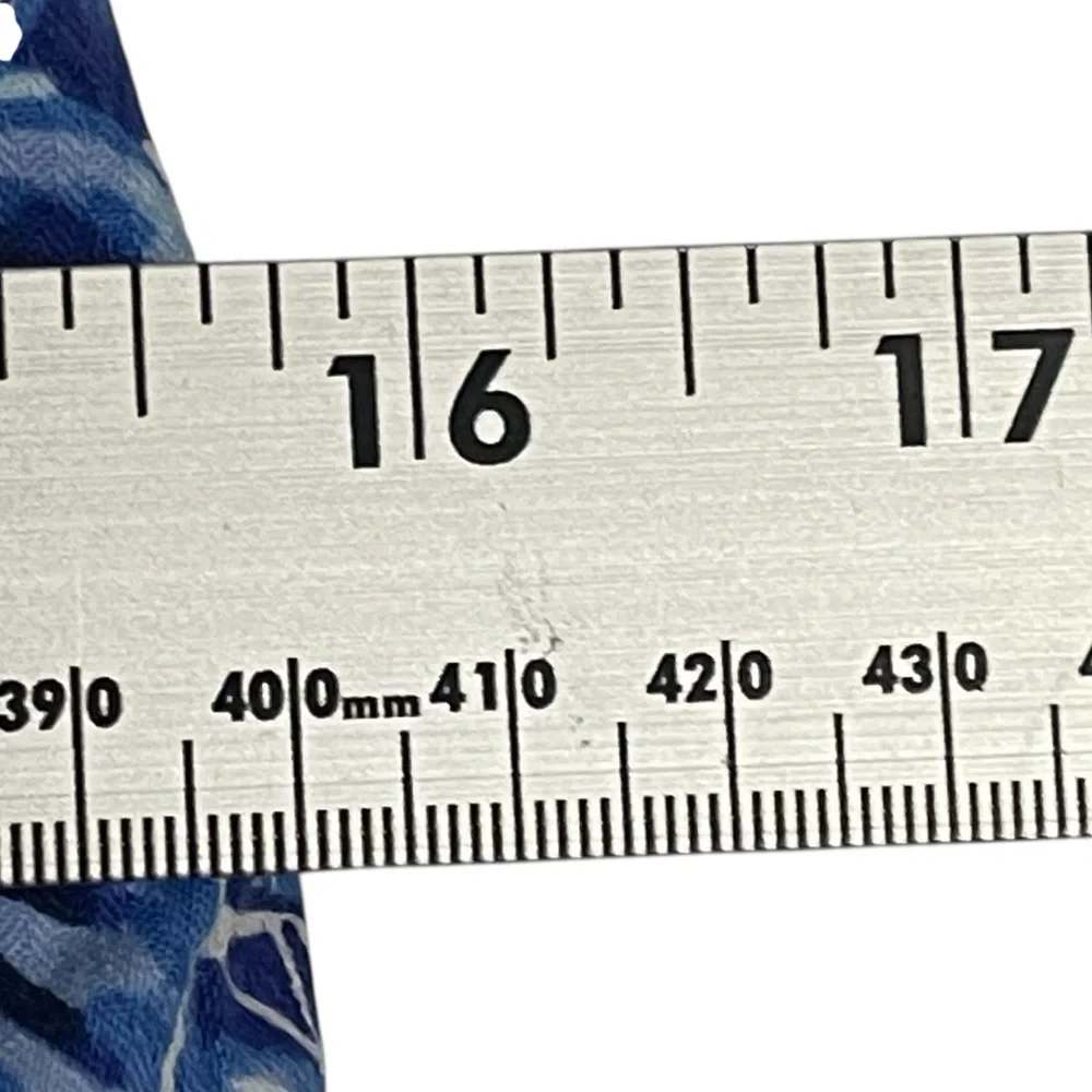 Lilly Pulitzer Blue and White Floral Straight Leg Pants - Picture 7 of 11